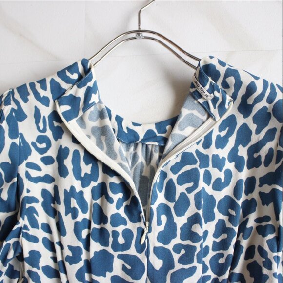MIU MIU 2017 Franca Favorite Collection Leopard Dress, Size S - Picture 11 of 12